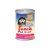 Lunch For Pets Консервы для собак нежная телятина, кусочки в желе для собак, 850 г
