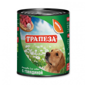 Трапеза Консервы для собак с говядиной 750 г