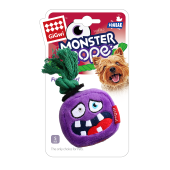 GiGwi 75433 Игрушка для собак Монстр с верёвкой и пищалкой 6/12см, серия MONSTER ROPE,