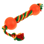 Doglike Dental Knot Гантель канатная средняя ( Красный-жёлтый-зелёный)