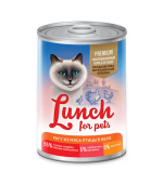 Lunch For Pets Консервы для кошек Рагу из мяса птицы в желе, 400 г