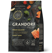 GRANDORF FRESH Dog Adult MINI Свежее филе лосося с бататом для собак мелких пород