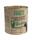 FRAIS CLASSIQUE DOG для собак сочные кусочки мяса с Курицей в желе, 850 г