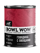 BOWL WOW Влажный корм для собак Говядина с овощами, 340 г