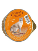 Кошачье счастье Консервы для кошек С индейкой, 100 г