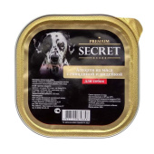 Secret Premium консервы для собак мясное ассорти с говядиной и индейкой, 300 г