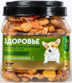 Грин Кьюзин Лакомство для собак ЗДОРОВЬЕ злаковые галеты с курицей, 750 г