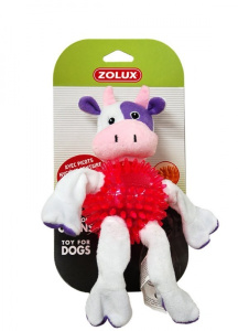Zolux Игрушка плюшевая для собак "Корова", 23 см