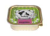 ZOORING Консервы для кошек паштет Индейка 100 г