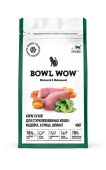 BOWL WOW Fresh Meat Корм сухой с индейкой, курицей и шпинатом для стерилизованных кошек, 400 г