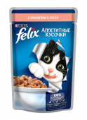 FELIX Пауч для кошек (лосось в желе) 75 г