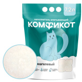 КОМФИКОТ Наполнитель силикагелевый впитывающий без аромата, 7,2 л