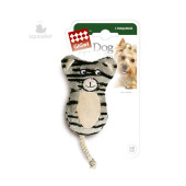 GiGwi 75024 Игрушка для собак Кот с пищалками 9/12,5см, серия PLUSH FRIENDZ