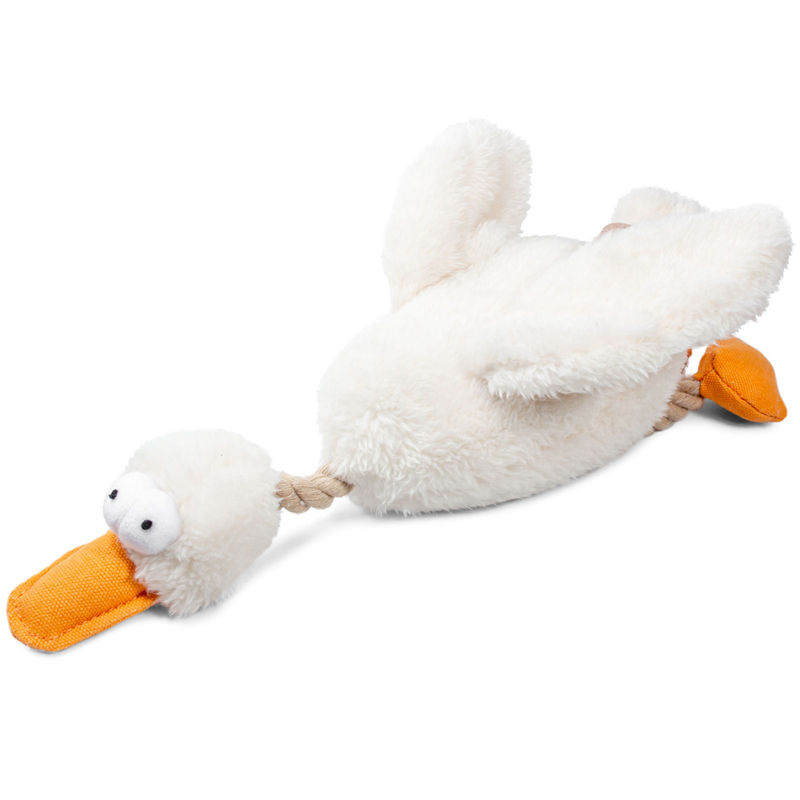 GiGwi Игрушка для собак Утка с пищалками 32см, серия CATCH & FETCH