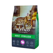 Mr.Buffalo STERILIZED Сухой корм для кошек с индейкой