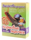 Эльф Лакомство для улиток "Кормовые палочки", коробка 10 г