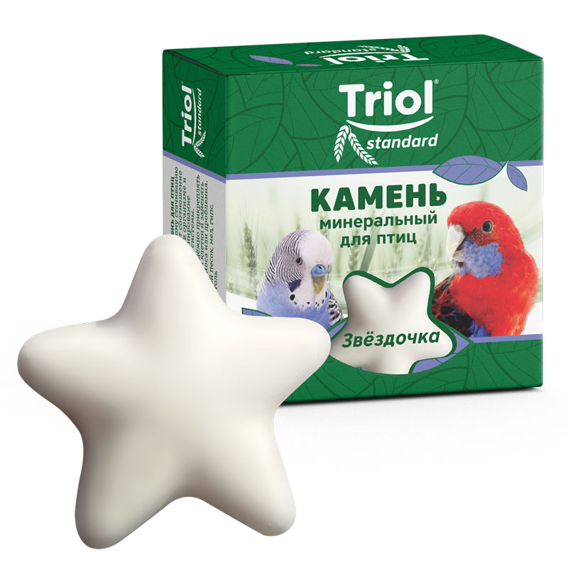 Triol Камень минеральный для птиц "Звездочка", 30г, Standard