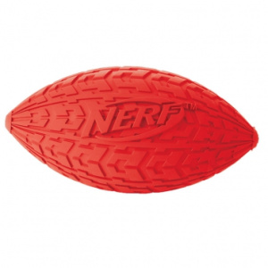 Nerf Мяч для регби резиновый пищащий 15 см (серия "Шина")