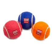 GiGwi Игрушка для собак Три мяча с пищалкой маленькие 4,8см, серия CATCH & FETCH