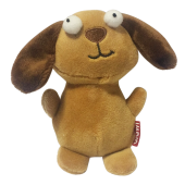 GiGwi Игрушка для собак Собака с пищалками 13см, серия PLUSH FRIENDZ