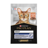 Pro Plan Indor, влажный корм для взрослых домашних кошек с лососем в соусе, 85 г