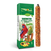 Triol Standart палочки для мелких и средних попугаев с фруктами 3шт. 80 г