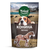 Triol Лакомство для собак PLANET FOOD "Легкое конское", 30г