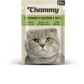 Chammy АКЦИЯ Влажный корм для кошек, с кроликом и индейкой в соусе, 85 г срок годности до 30.09.26 г