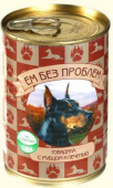 Ем без проблем Консервы для собак (говядина, рубец, печень) 410 г