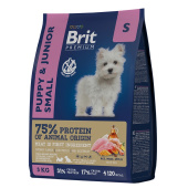 Brit Premium Puppy and Junior Small с курицей для щенков мелких пород
