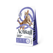 Actitail АКЦИЯ Корм сухой с индейкой и добавлением овощей для кошек с чувствительным пищеварением, 350 г